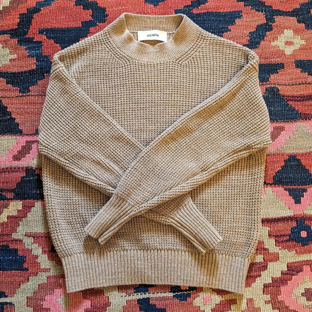 Buck Mason Women's Seafarer Cotton Crewneck Sweater